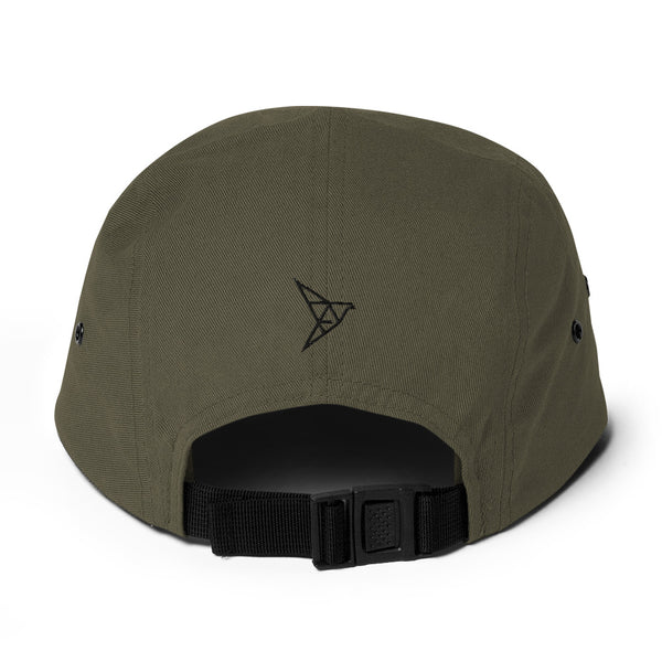 Olive PAPR 5 panel cap hat back