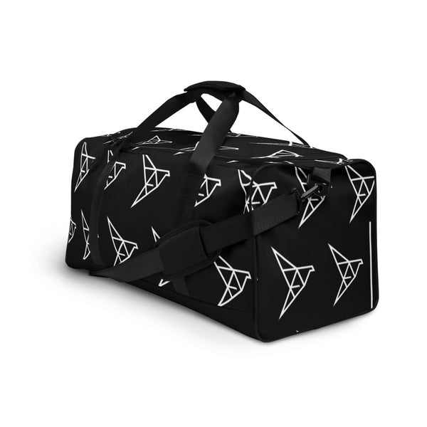 origami pattern duffle bag side