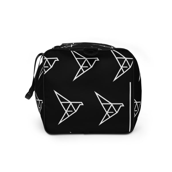 origami pattern duffle bag side