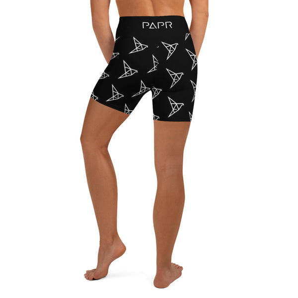 Origami Pattern Yoga Shorts