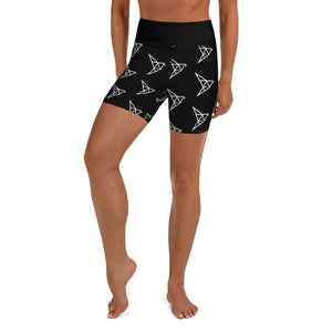 Origami Pattern Yoga Shorts